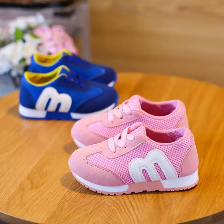 Кроссовки Детские сетчатые для мальчиков и девочек дышащие спортивные сникерсы