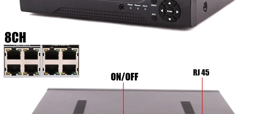 ONVIF FTP Обнаружение движения Макс 4 к HI3798 H.265 PoE NVR 4CH 5MP 4 PoE порта 8CH 4MP 8 PoE портов IEEE802.3af DC48 V система охранного видеонаблюдения PoE NVR