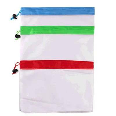 Splicing mesh bag 12 шт многоразовые сетчатые мешки для производства моющиеся экологически чистые сумки для Хранение продуктов питания фрукты овощи игрушка упаковка подарочный пакет 66 - Цвет: Splicing mesh bag