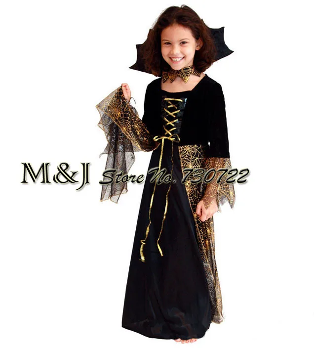 Бесплатная доставка! Необычный красивый костюм ведьмы-паука ведьмы карнавальные