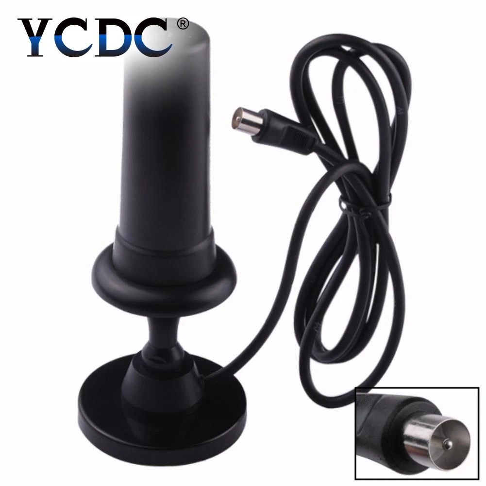 YCDC Promotion Горячая HD усиление черный цифровой DVB-TW36 36dBi 470-862MHz бустер Внутренняя антенна для HD ТВ цифровой ТВ усилитель сигнала