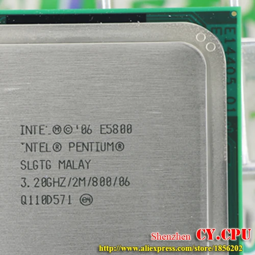 Двухъядерный процессор Intel Pentium E5800 (3 2 ГГц/2 Мб/800 ГГц) разъем 775 Бесплатная