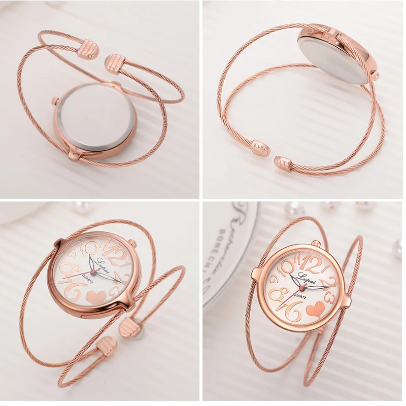 TIke Toker Bohemian Style Luxury Brand Quartz Watch Women Bracelet Ladies Casual Dress Steel band Clock Female Girls Trending | Наручные