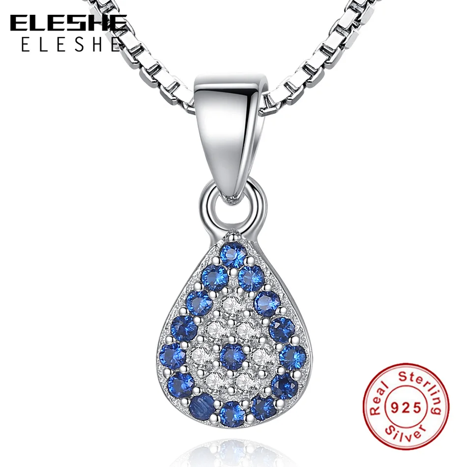 Женское ожерелье из серебра 925 пробы с австрийским кристаллом|chain necklace|necklaces for