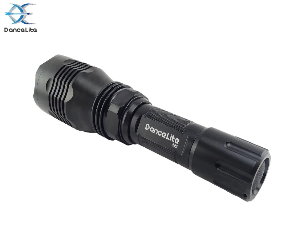 Обновленный DanceLite 802 XPE2 R5 Красный/зеленый/синий фонарь XRE Q5 белый световой факел 1 режим(вкл/выкл
