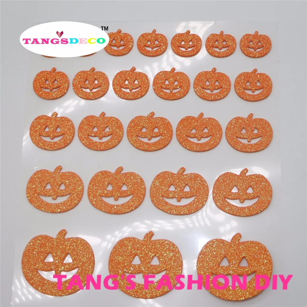 25 шт. оранжевая блестящая пенопластовая бумага/ЭВА в форме тыквы декоративная