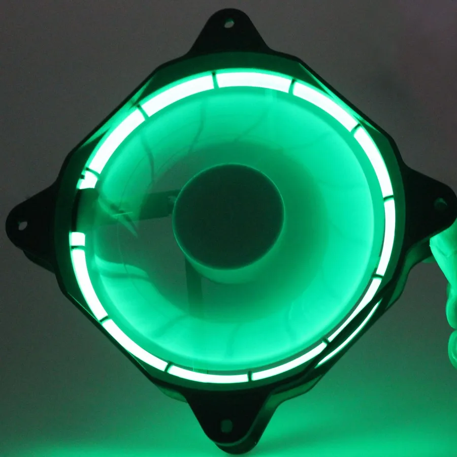 Gdstime 8 шт. LED Зеленый свет 12025 120x120x25 мм 12 см ПК корпус охлаждающий вентилятор 120