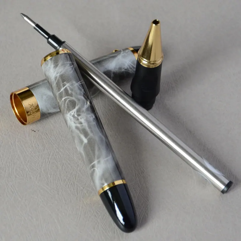 Шариковая ручка JINHAO X450 с серым мрамором и золотом 450 | Канцтовары для офиса дома