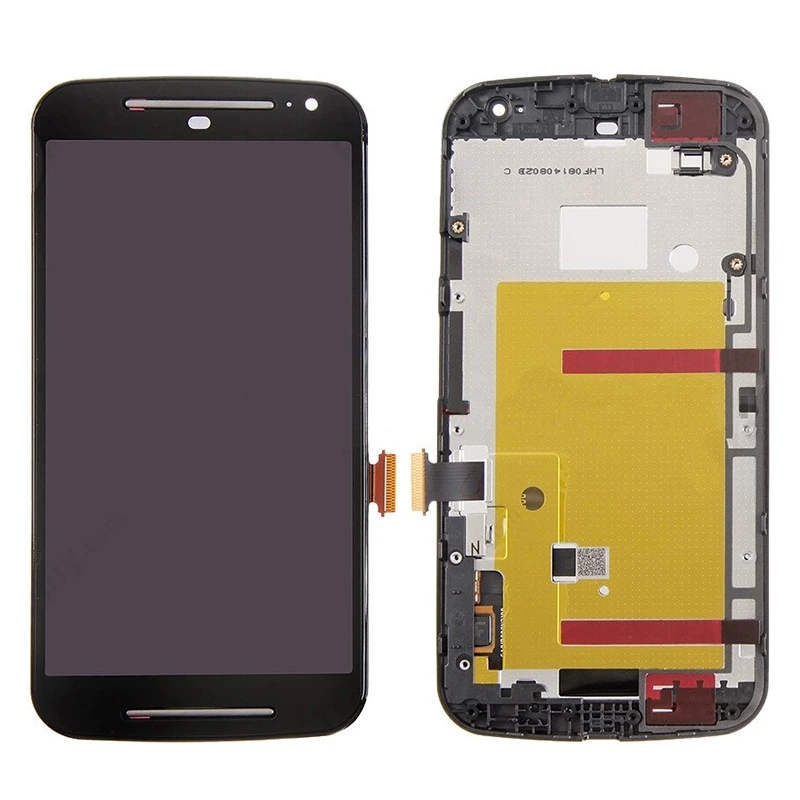 3 в 1 (LCD + рамка сенсорная панель) дигитайзер сборе для Motorola Moto G2|Экраны мобильных