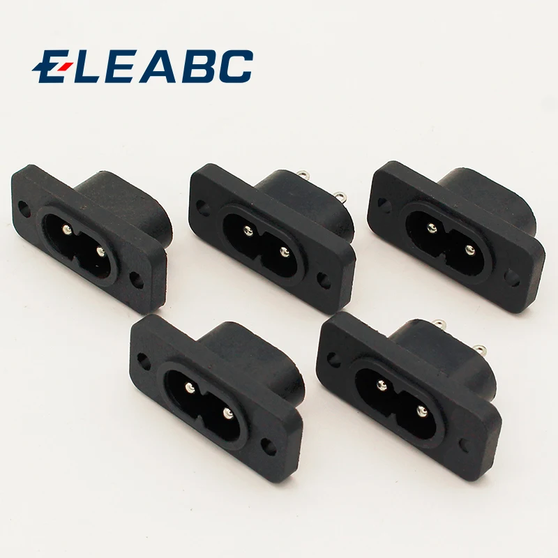 AC250V 2.5A 5 шт. 2Pin IEC 320 C8 винт крепление гнездо входа гнездо