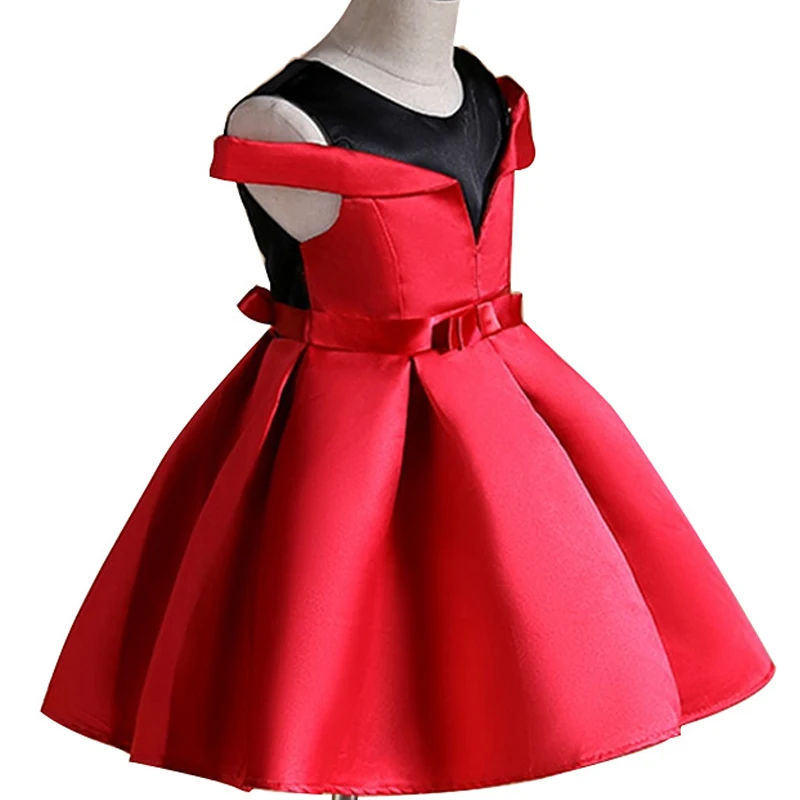 Нарядное платье-пачка с цветочным рисунком детская одежда бантом платье