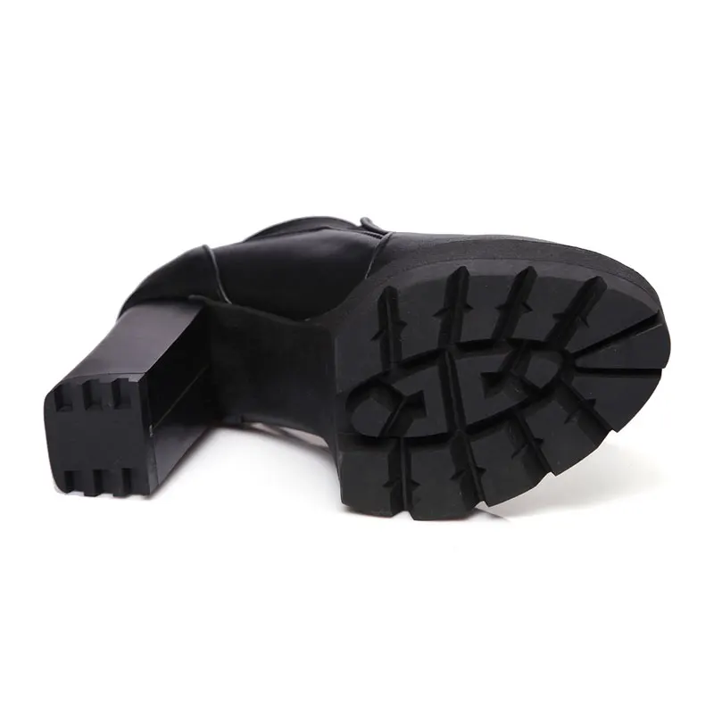 Fanyuan/модные белые туфли на очень высоком квадратном каблуке сезон осень