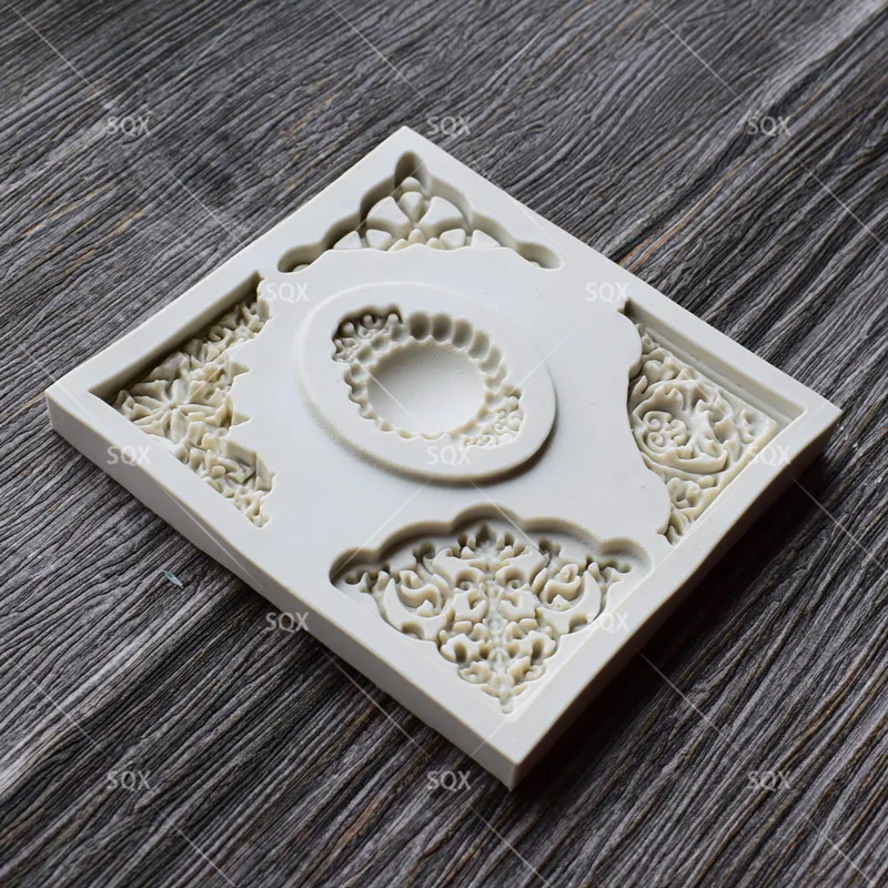 Новое поступление 3D кружевные алмазные ювелирные изделия формы для выпечки