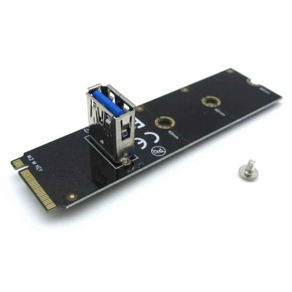 Профессиональный NGFF M.2 к PCI-E L USB3.0 адаптер конвертер расширения Riser Card для горнодобывающей поддержки 2260 2280 Прямая поставка