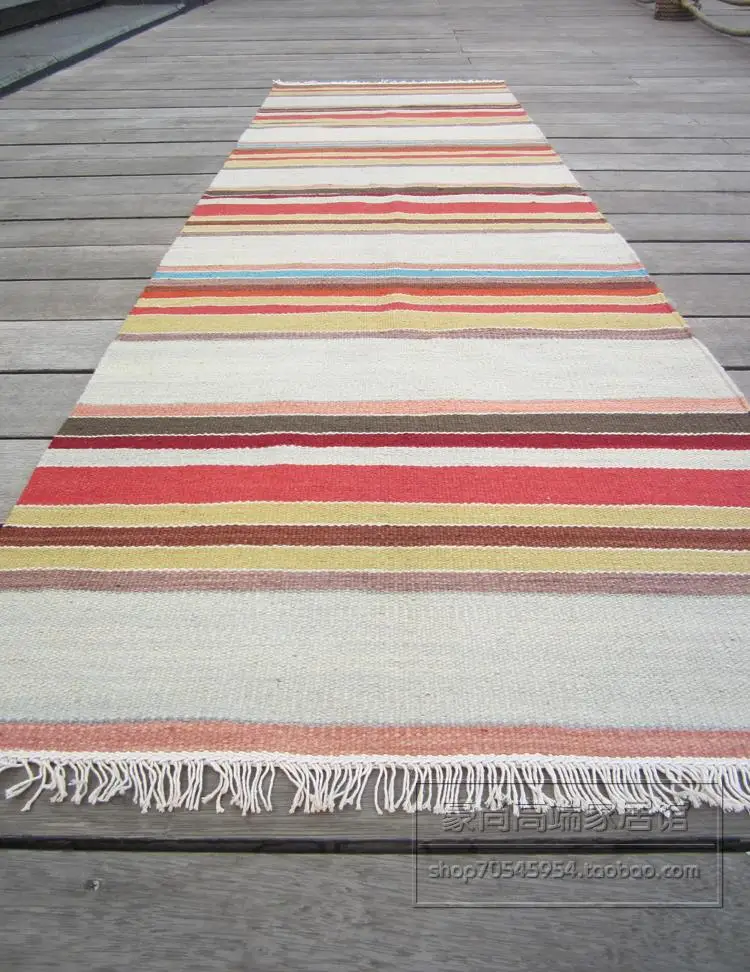 KILIM Kilim шерстяной Плетеный ковер ручной работы одеяло для балкона коридора