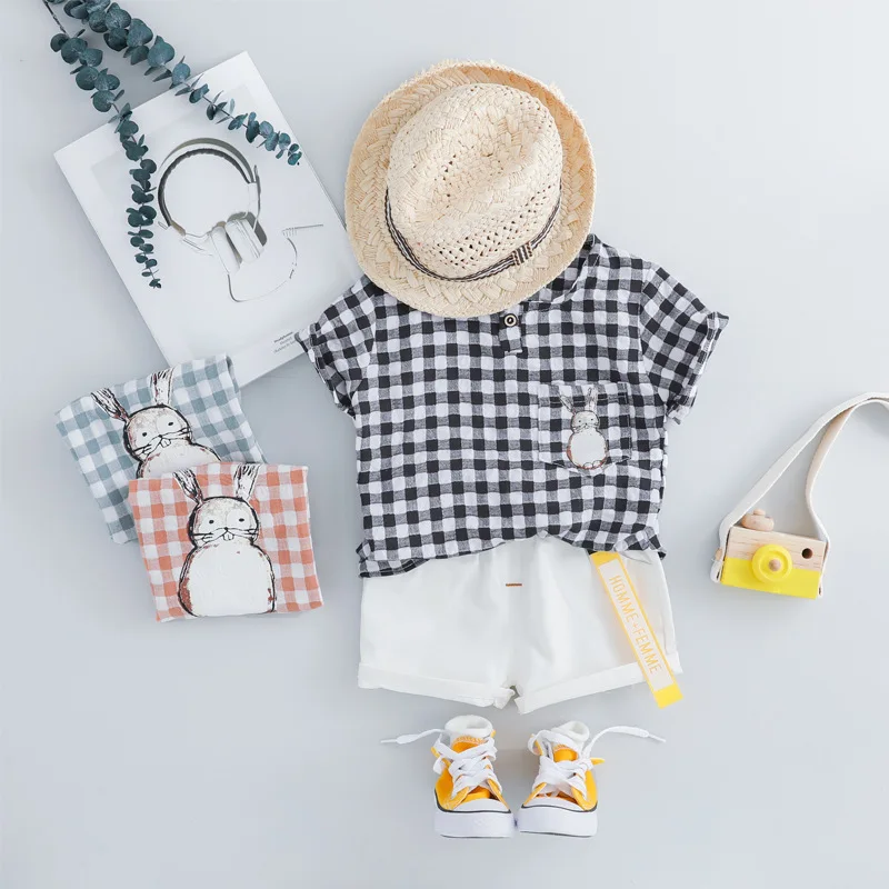 Лето 2019 комплекты одежды для малышей одежда маленьких девочек и мальчиков