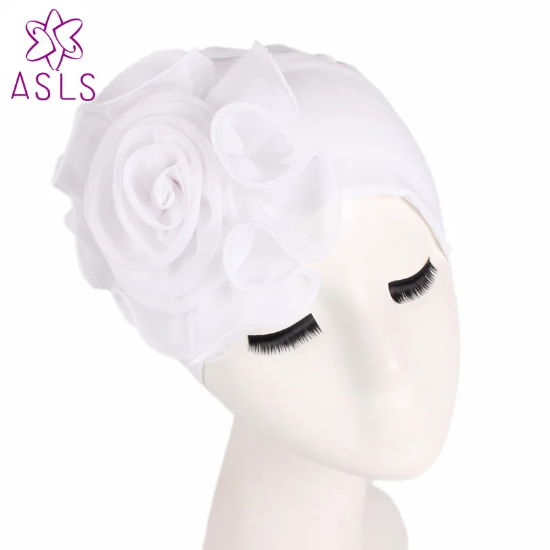 Модная Женская эластичная Шапочка-тюрбан в форме цветка королевского размера