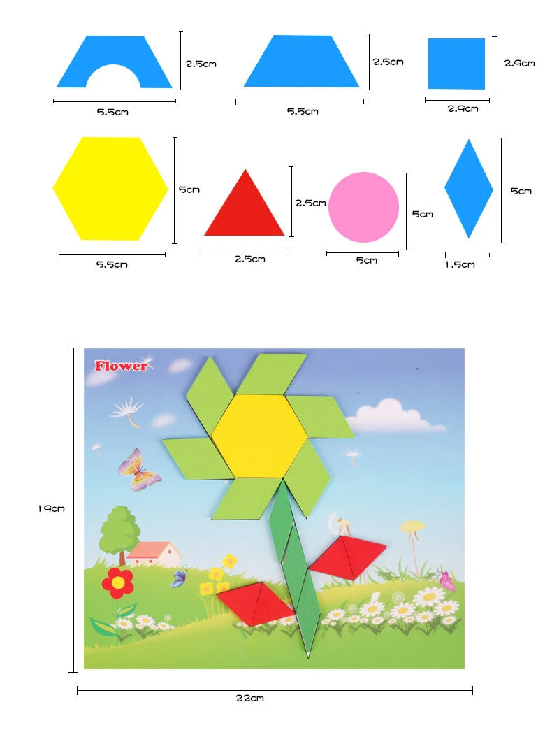 250 шт деревянная Геометрическая умная доска головоломка 3D Tangram головоломка настольная игрушка для детей раннего обучения обучающие игрушки для детей игры