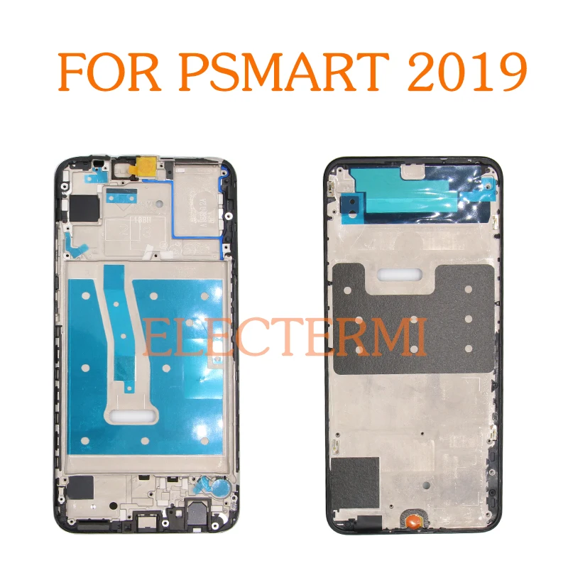 P Smart 2019 задняя крышка батарейного отсека корпус со средней рамкой для Huawei POT-LX3