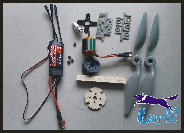 

FREE SHIP BRUSHLESS MOTOR A2217 KV1500 + 40A ESC power set 1.2KG PULL for airplane RC model World War II aircraft TRAINER PLANE