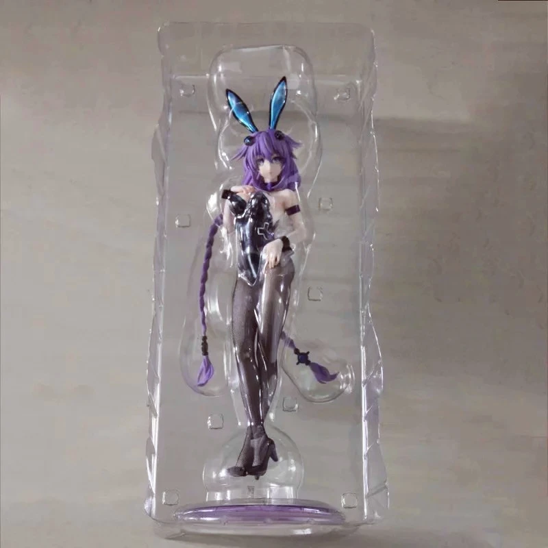 43 см гиперразмерная фигурка нептуния аниме фиолетовое сердце черное кролик