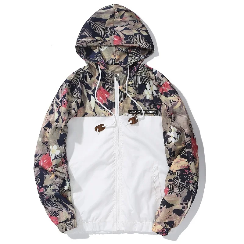 Мужская ветровка с капюшоном трендовая длинным рукавом GA143|Мужские куртки| |