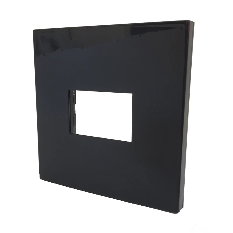 Черный цвет пустая настенная розетка рамка вставка для 1 2 3 гнезда гнездо 23x36 мм