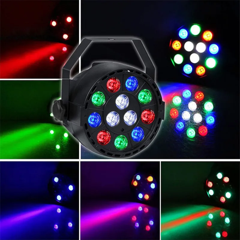Сценисветильник прожектор Par Light 12 Светодиодный одов RGBW 36 Вт световой эффект DMX 512