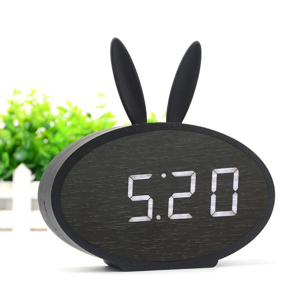 1 шт. Led деревянный звонок контролируемый отключить будильник три набора