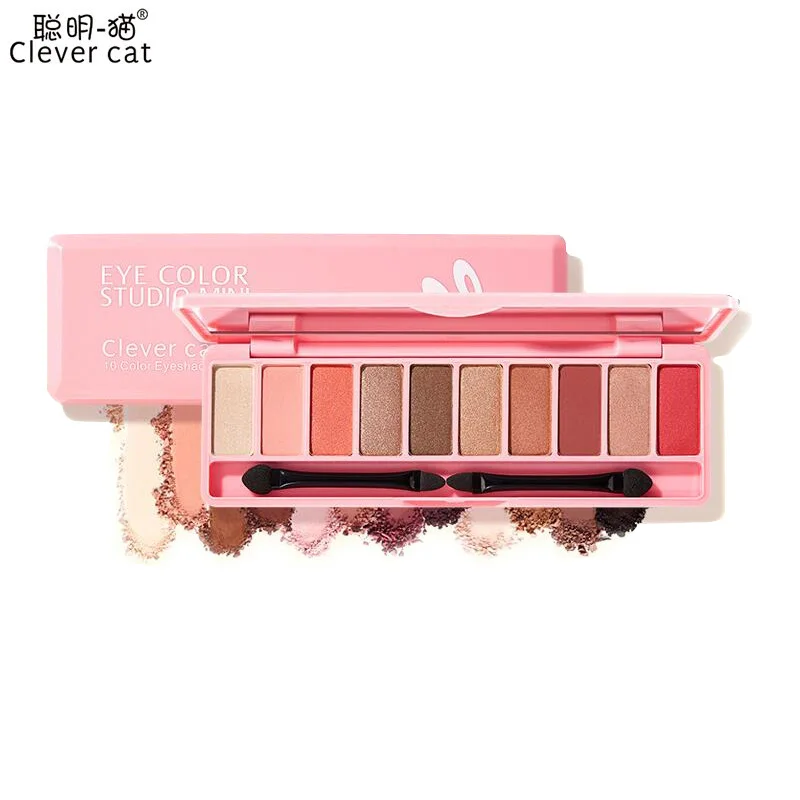 Модные тени с мультипликационными героями Палитра 10 цветов матовые для век Naked