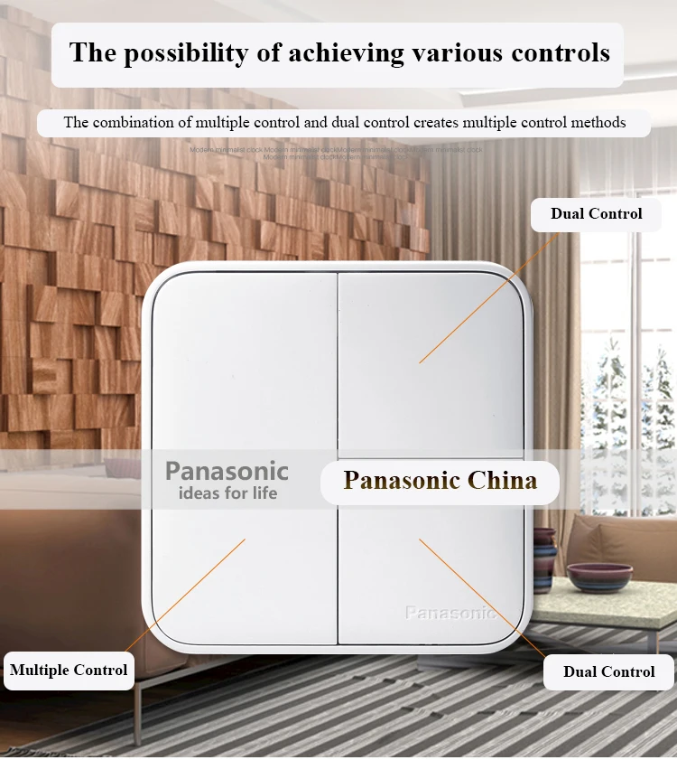 Panasonic переключатель 1, 2, 3, 4 банды, 1, 2 позиционный светильник, случайное нажатие на/выключение, домашний настенный переключатель с светодиодный индикатором