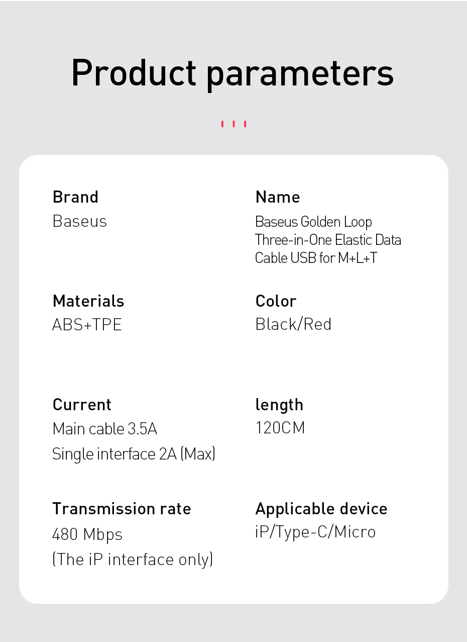 Выдвижной usb-кабель Baseus 3 в 1 для iPhone Xs Max Xr X 3в1 быстрое зарядное устройство Micro USB type C кабель для samsung Xiaomi
