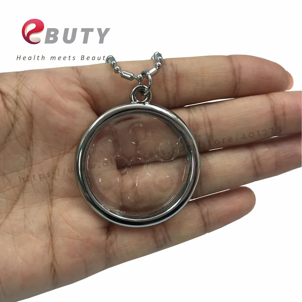 EBUTY био стеклянный кулон отрицательные ионы энергетические ювелирные изделия с картой и коробкой Бесплатный подарок анти-радиационные наклейки био EMR