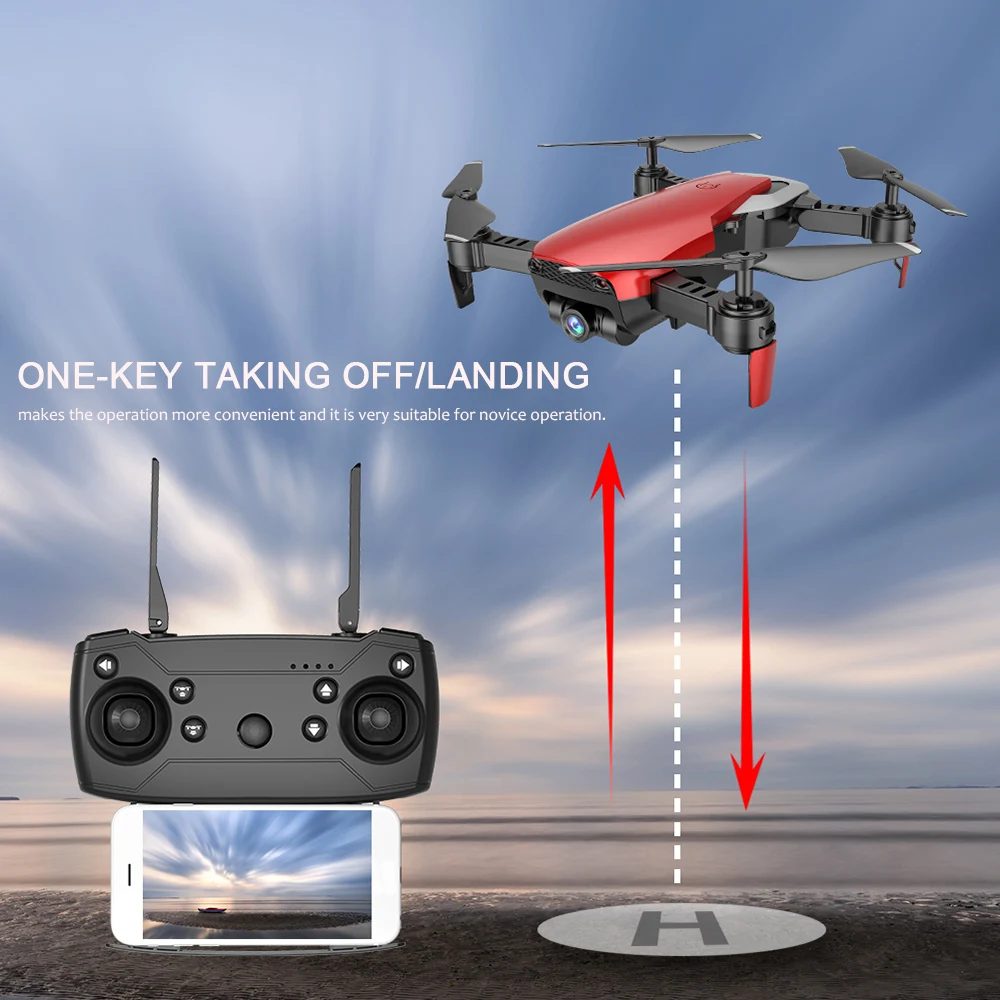 M69 FPV Радиоуправляемый Дрон с разрешением 720 P Камера HD широкоугольный WiFi Mini Дрон Quadcopter Вертолет складной Квадрокоптер один ключ возврата дроны