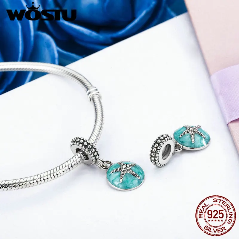 Женские Подвески-бусины в виде морской звезды из серебра 925 пробы | Украшения и