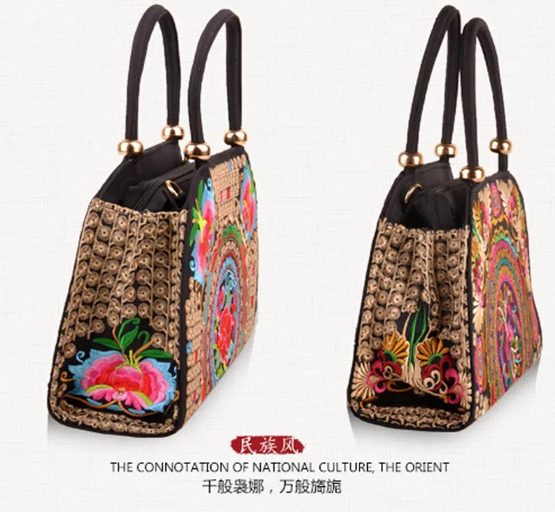 Xiyuan марка цветочные Вышивка Сумки Винтаж Этническая Таиланд Boho индийский Для женщин вышитые Сумки на плечо Сумки SAC DOS Femme