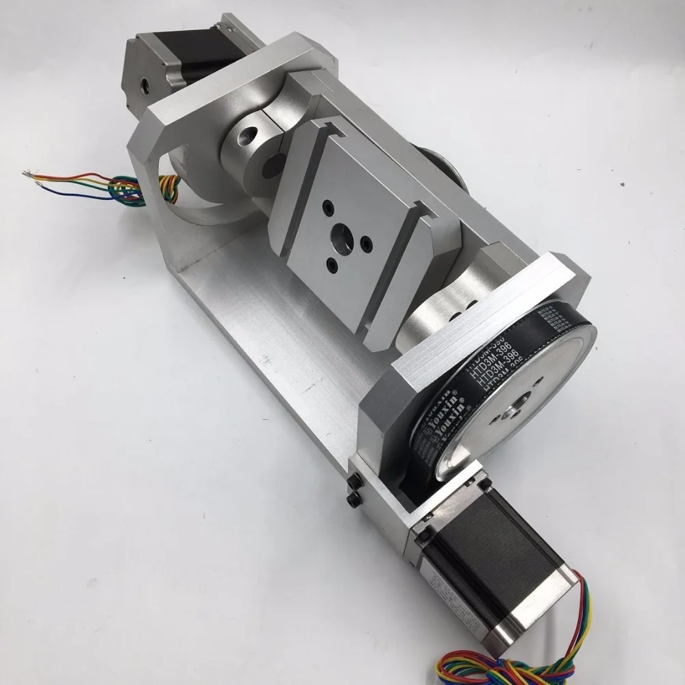 5th axis A axis CNC роторная ось 6:1 8:1 шаговый двигатель делительная головка 100 мм 3 кулачковый токарный патрон для гравировального станка с ЧПУ