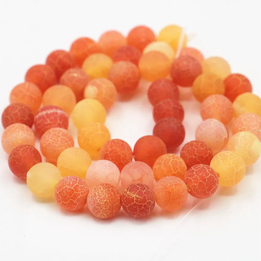 Оптовая продажа блестящие круглые матовые бусины из драгоценных камней