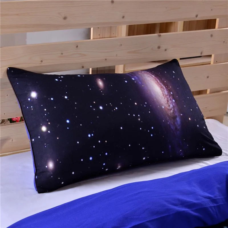 Постельные принадлежности Outlet, 3D Galaxy, Комплект постельного белья с изображением земли, луны, Великолепный уникальный дизайн, космическое пространство, пододеяльник, комплект с 2 наволочками, чехол