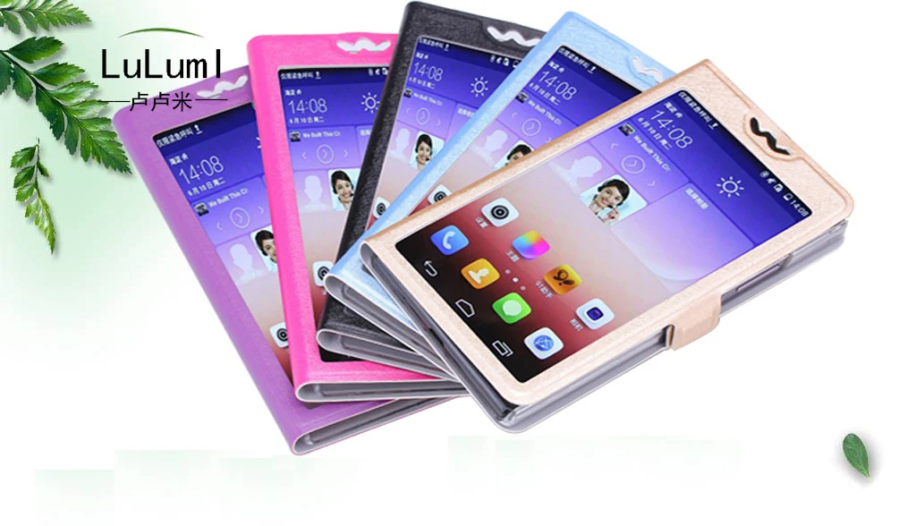 Чехол для телефона из искусственной кожи с подставкой Fly Power Plus 1 (FS521) откидной