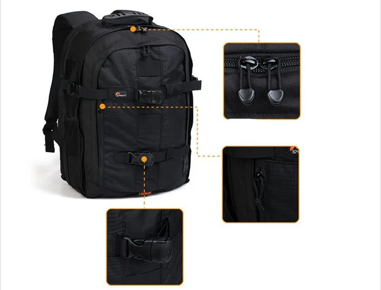 Стимулирования продаж Lowepro Pro Runner 350 AW Сумка Камера сумку, все упаковывается 15,4 ноутбук с любую погоду дождевик