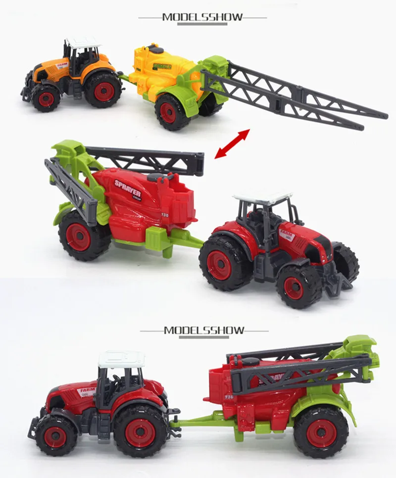Модели фермерских автомобилей из сплава 1:64 игрушечные машинки с высокой