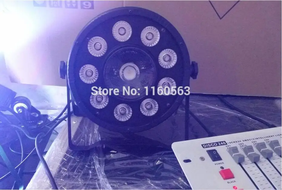 Светодиодный плоский par 9x10 Вт+ 30 Вт Светодиодный светильник для дискотеки RGB 3в1 светодиодный светильник сценическая световая установка диджея dmx светодиодный PAR 54 вечерние светильник s in bar