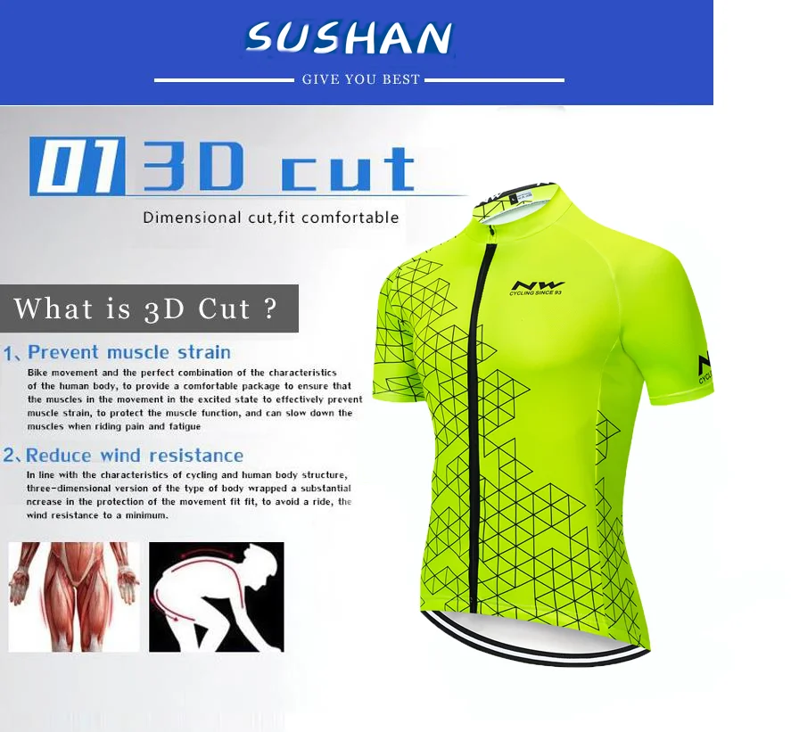NW Manner und Frauen Radfahren Jersey Kleidung Set Fruhling und Sommer Manner und Frauen Kurzarm Atmungsaktiv
