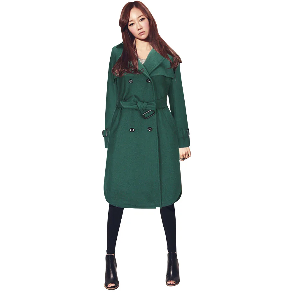 

Sobretudo Promotion Discount 2019 Autumn And Winter Suit-dress Thickening Easy Long Section Charge Wool Loose Coat Overcoat