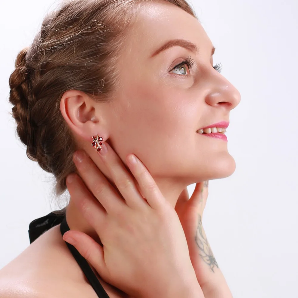 Effie queen 5 цветов Кристалл серьги для девочек Bijoux золотой цвет серьги-гвоздики для женщин Свадебные ювелирные изделия оптом DDE56