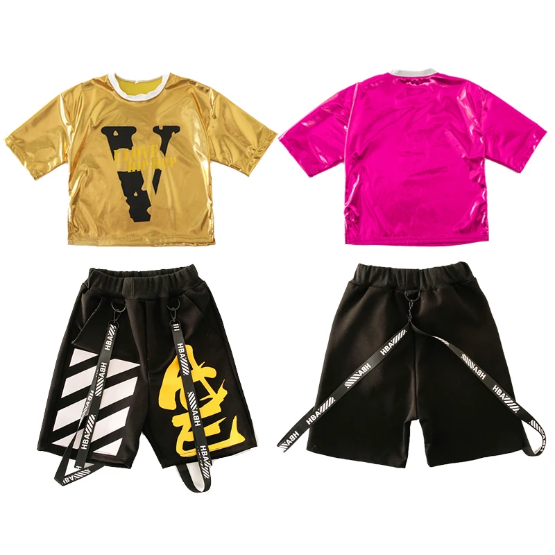 Детские карнавальные свободные костюмы в стиле хип хоп для девочек и мальчиков