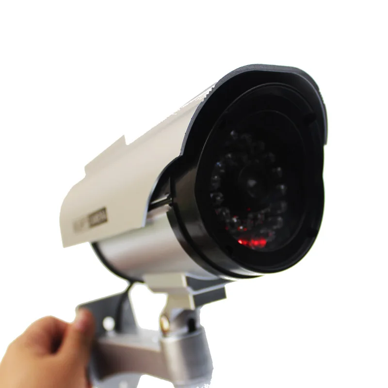 Dummy Camera Solar Battery Powered Flicker Blink LED Fake Indoor Outdoor Surveillance Security Bullet CCTV | Безопасность и защита