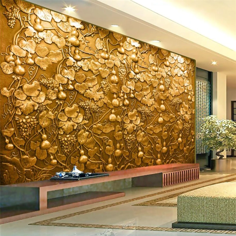 Обои на заказ для гостиной спальни медная стена железная Таль 3D настенная ТВ фон