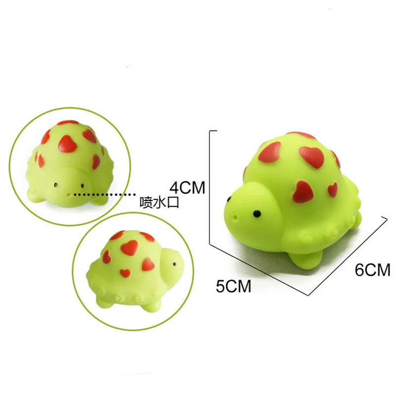 6 шт. детская игрушка для ванной Морские животные сжимаемая классическое